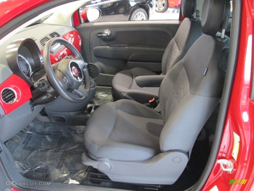 2012 Fiat 500 c cabrio Pop Front Seat Photo #76409415