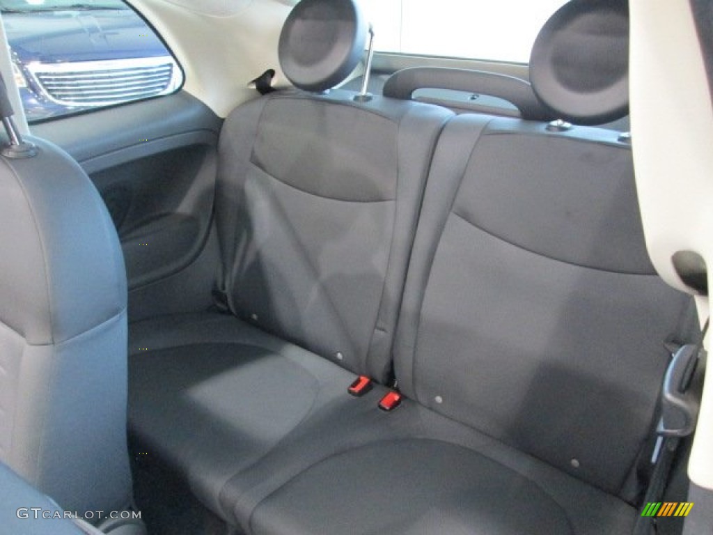 2012 Fiat 500 c cabrio Pop Rear Seat Photo #76409438