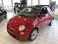 Rosso (Red) 2012 Fiat 500 c cabrio Pop Exterior