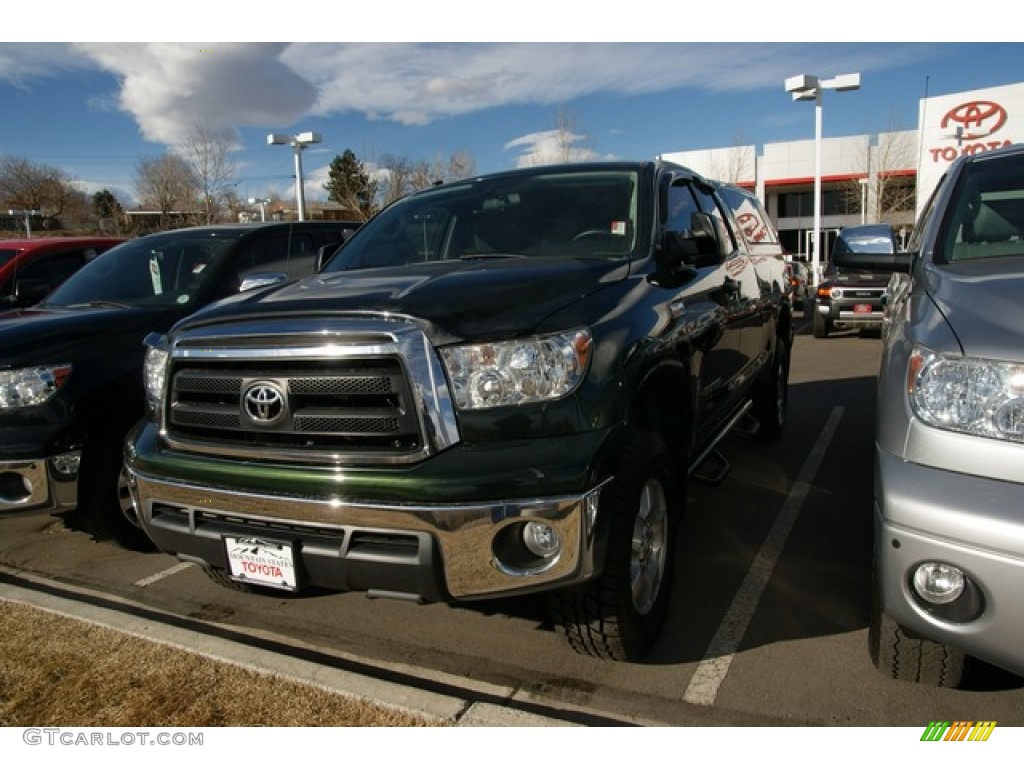 2010 Tundra TRD Double Cab 4x4 - Spruce Green Mica / Graphite Gray photo #4