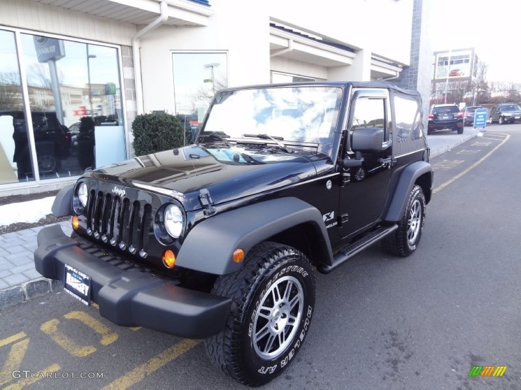 2009 Wrangler X 4x4 - Black / Dark Slate Gray/Medium Slate Gray photo #1