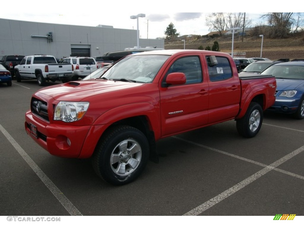 Radiant Red 2008 Toyota Tacoma V6 TRD Sport Double Cab 4x4 Exterior Photo #76410849