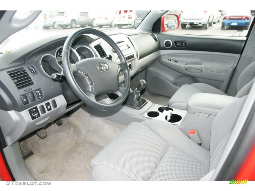Graphite Gray Interior 2008 Toyota Tacoma V6 TRD Sport Double Cab 4x4 Photo #76410870