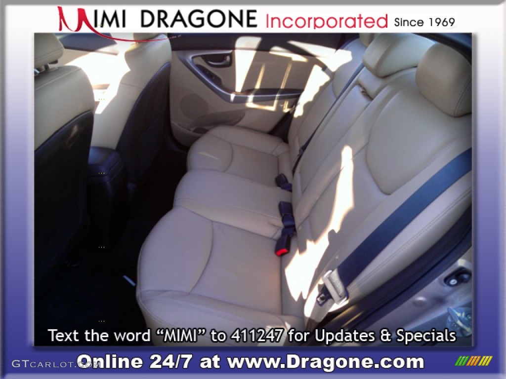 2012 Elantra Limited - Harbor Gray Metallic / Gray photo #10