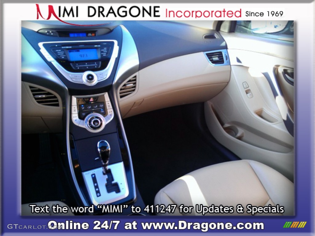 2012 Elantra Limited - Harbor Gray Metallic / Gray photo #12