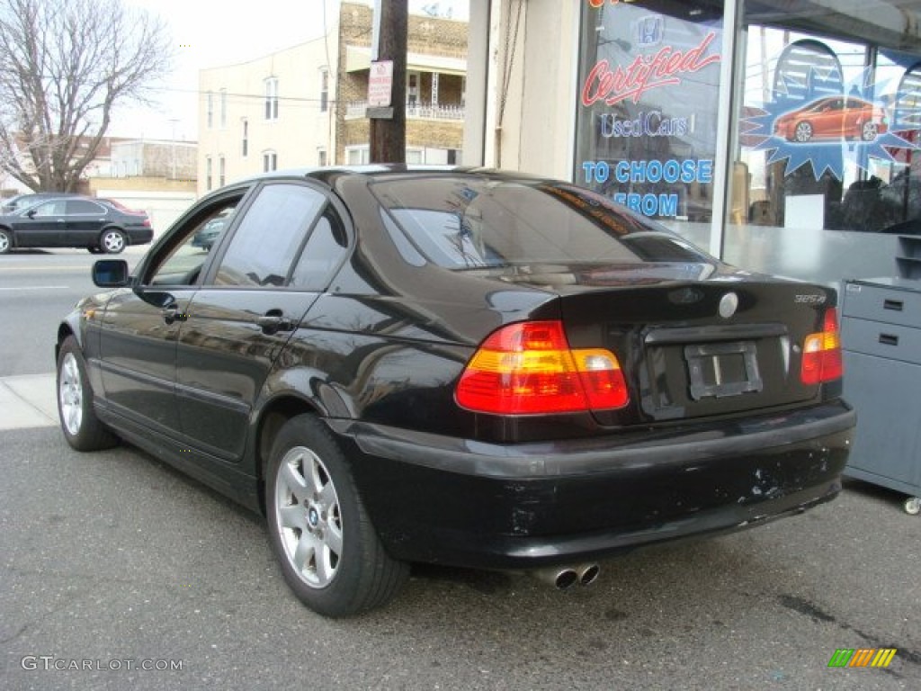 2002 3 Series 325xi Sedan - Jet Black / Sand photo #4