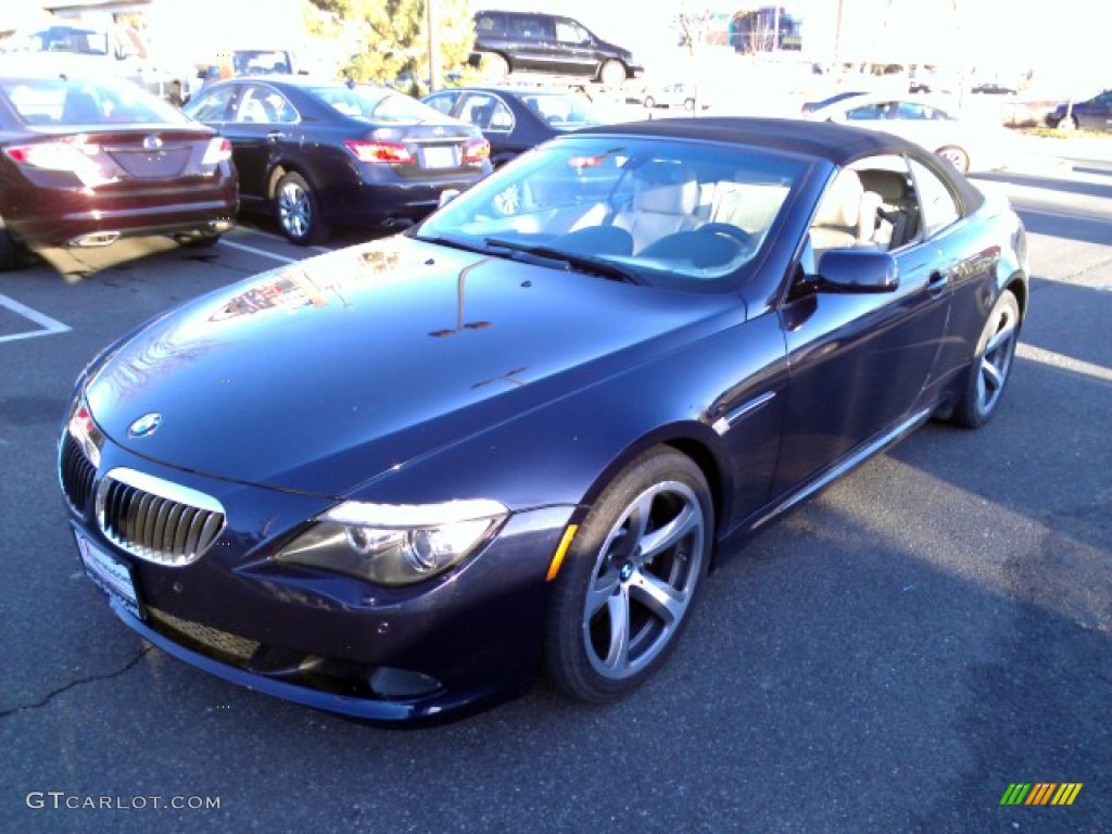 2008 6 Series 650i Convertible - Deep Sea Blue Metallic / Champagne photo #1