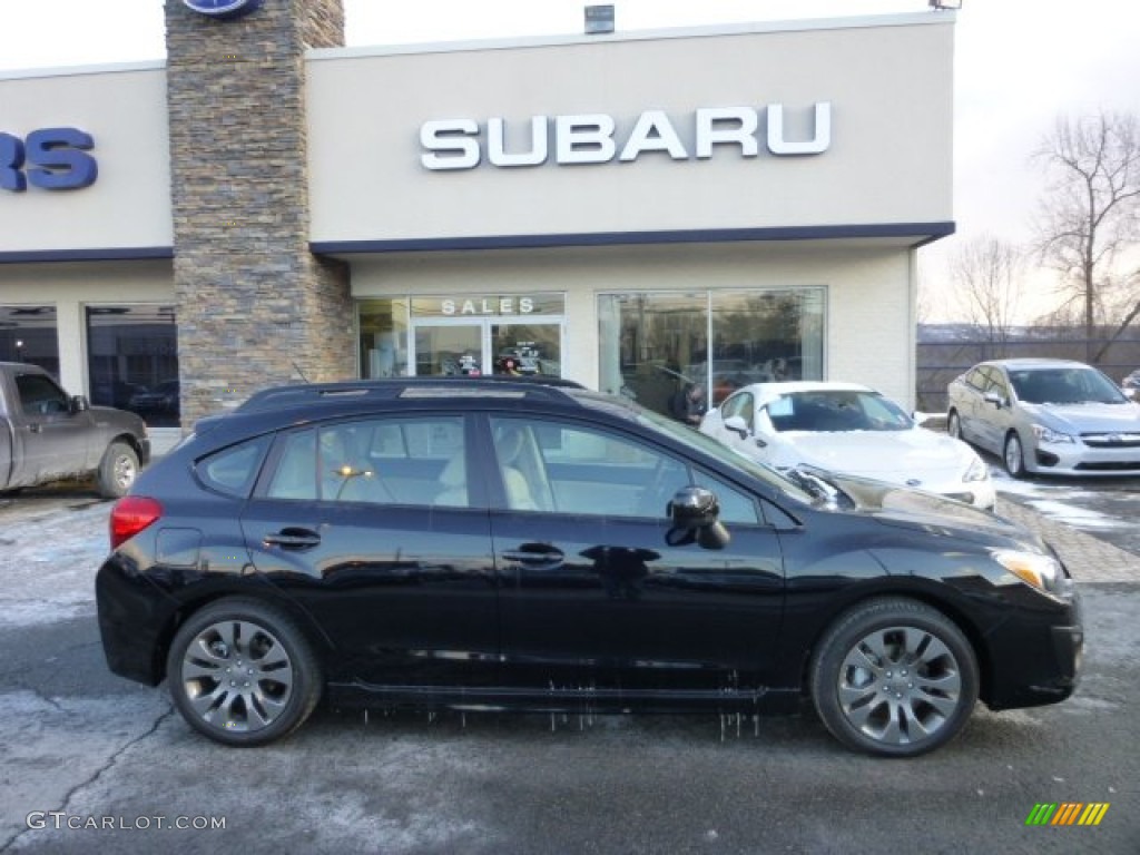 Obsidian Black Pearl 2013 Subaru Impreza 2.0i Sport Premium 5 Door Exterior Photo #76412123