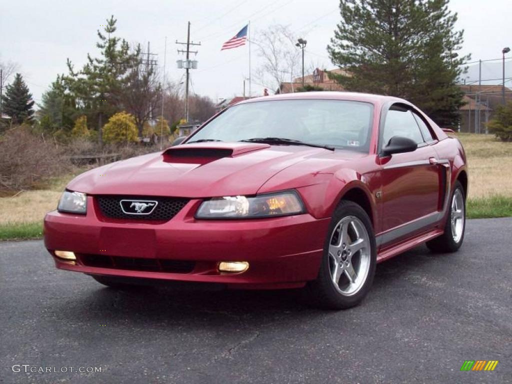 2003 Mustang GT Coupe - Redfire Metallic / Dark Charcoal photo #2