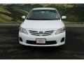 2013 Super White Toyota Corolla LE  photo #2