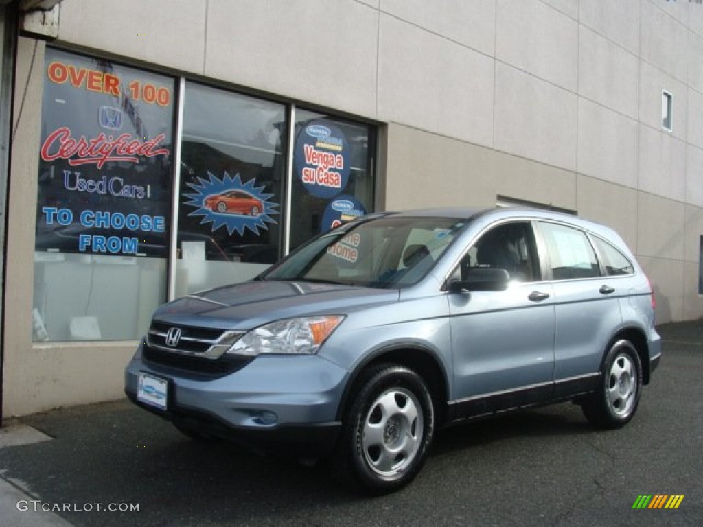 2010 CR-V LX AWD - Glacier Blue Metallic / Gray photo #1