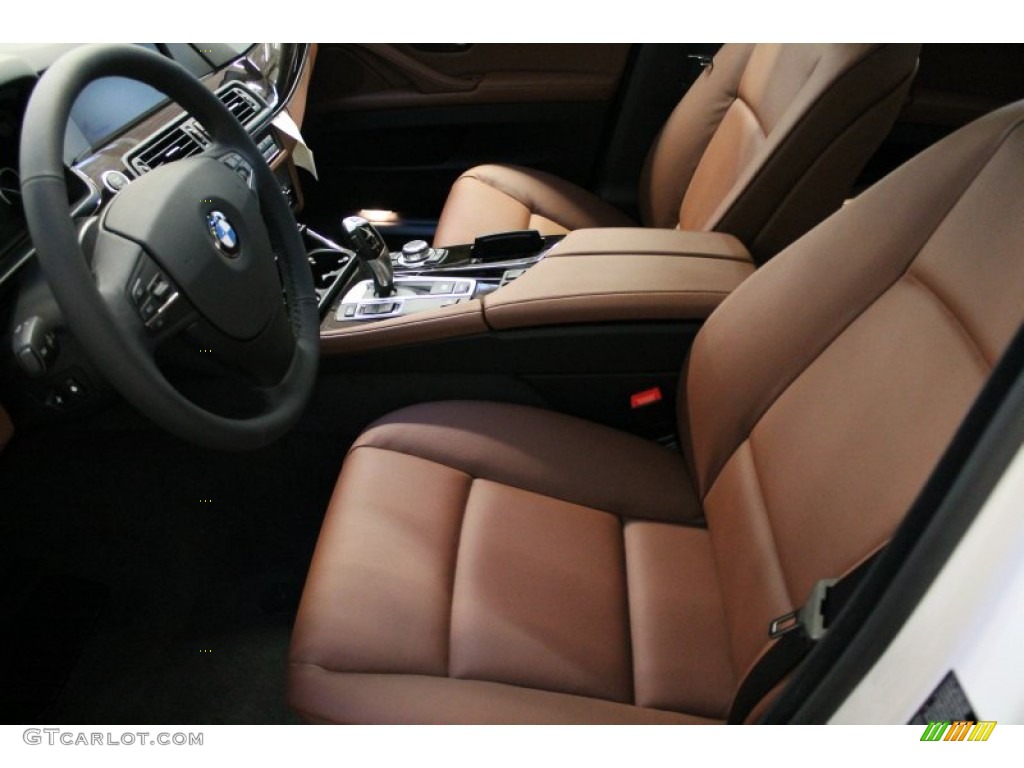 2013 5 Series 528i xDrive Sedan - Alpine White / Cinnamon Brown photo #9