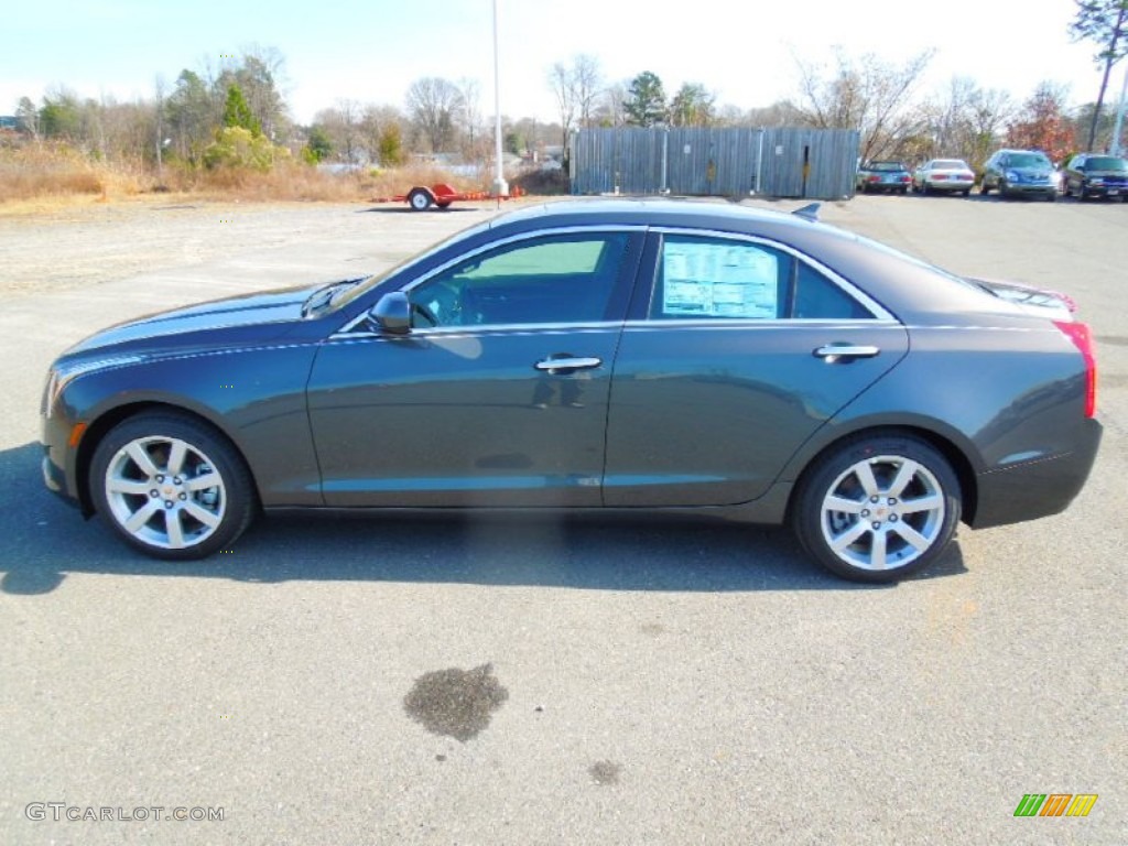 Thunder Gray ChromaFlair 2013 Cadillac ATS 2.5L Exterior Photo #76413682