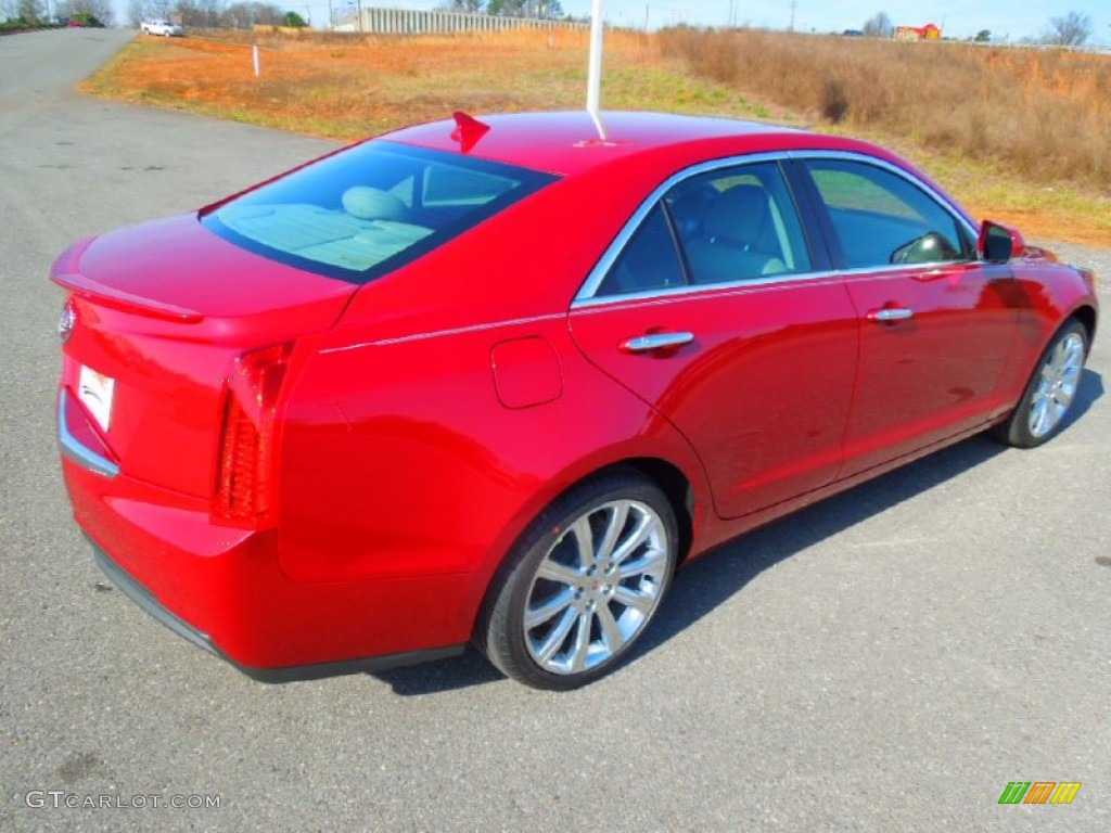 2013 ATS 2.5L Luxury - Crystal Red Tintcoat / Light Platinum/Brownstone Accents photo #5