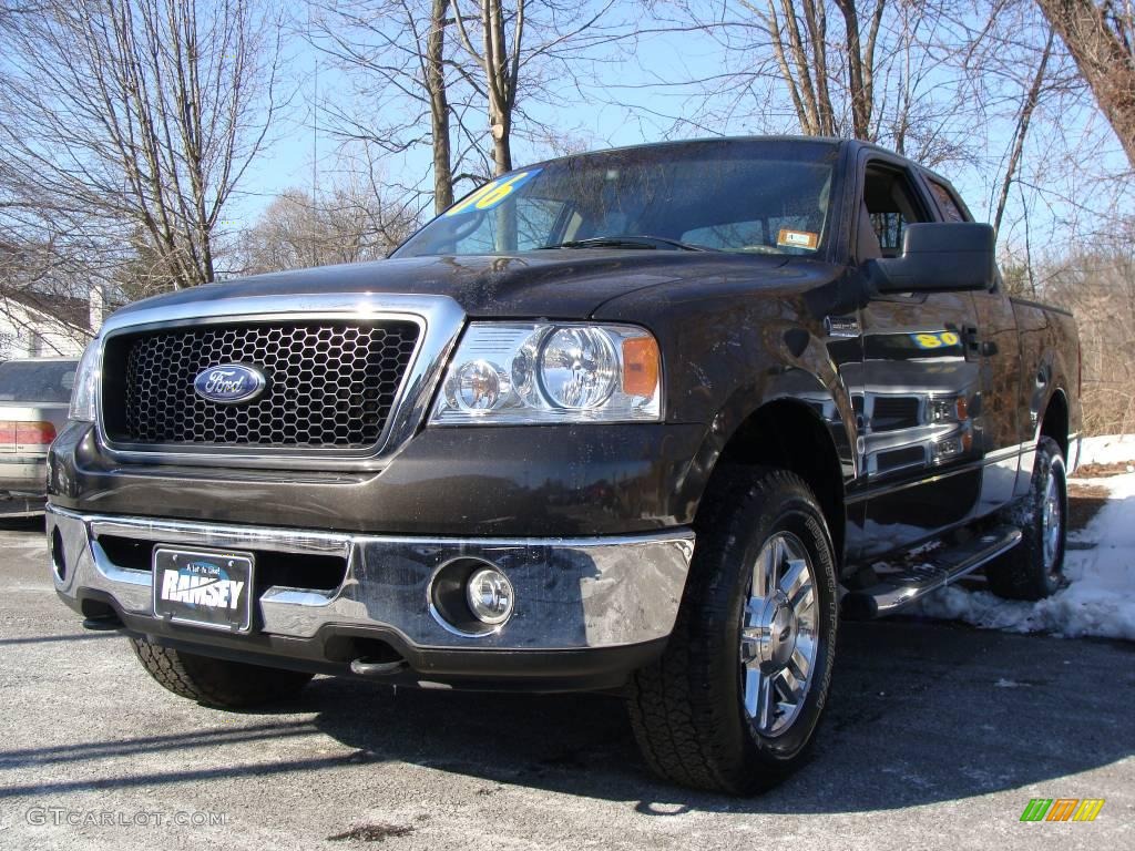 2006 F150 XLT SuperCab 4x4 - Dark Stone Metallic / Tan photo #1