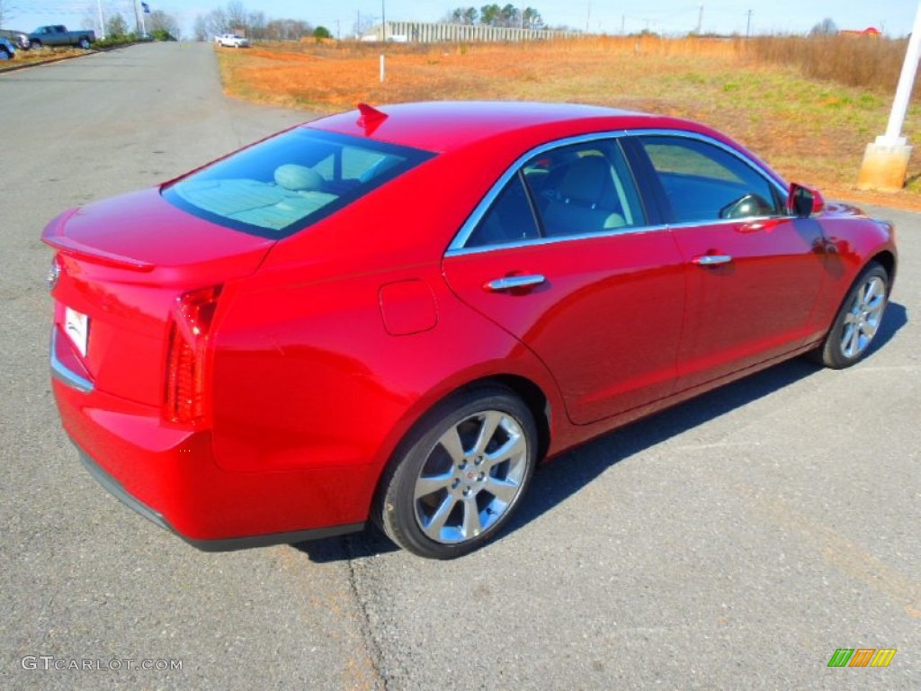 2013 ATS 2.5L Luxury - Crystal Red Tintcoat / Light Platinum/Brownstone Accents photo #5