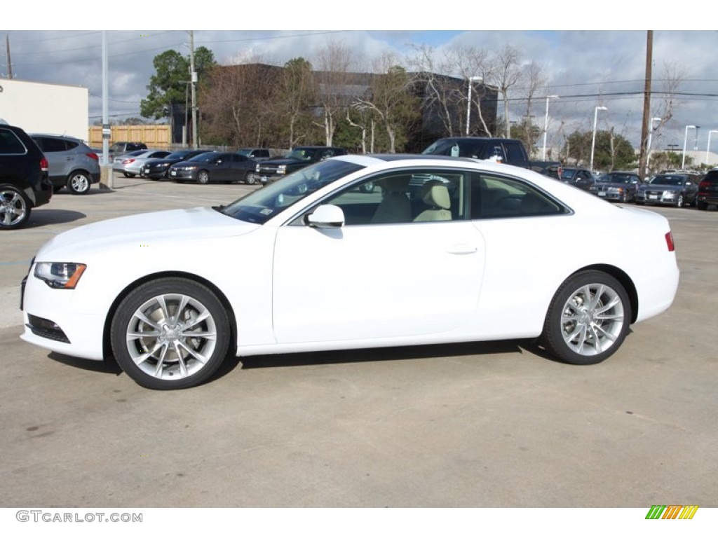 Ibis White 2013 Audi A5 2.0T quattro Coupe Exterior Photo #76415139