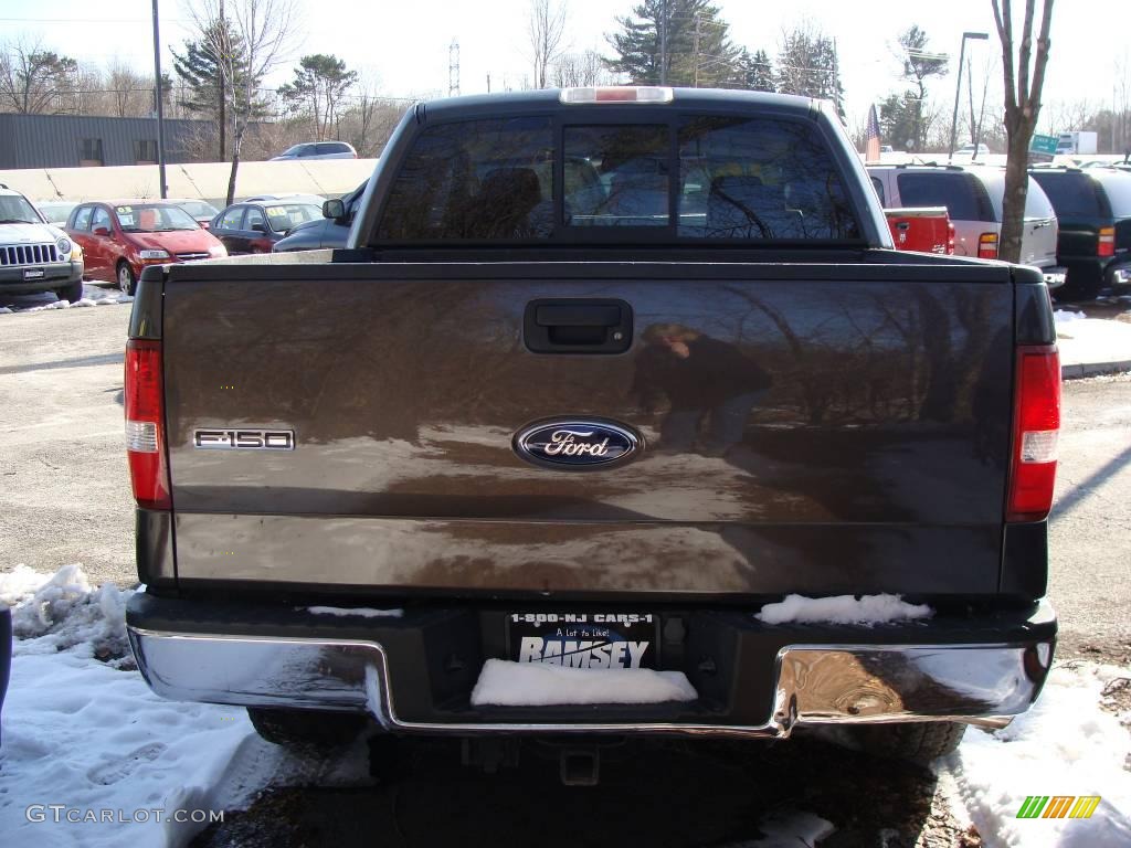 2006 F150 XLT SuperCab 4x4 - Dark Stone Metallic / Tan photo #4