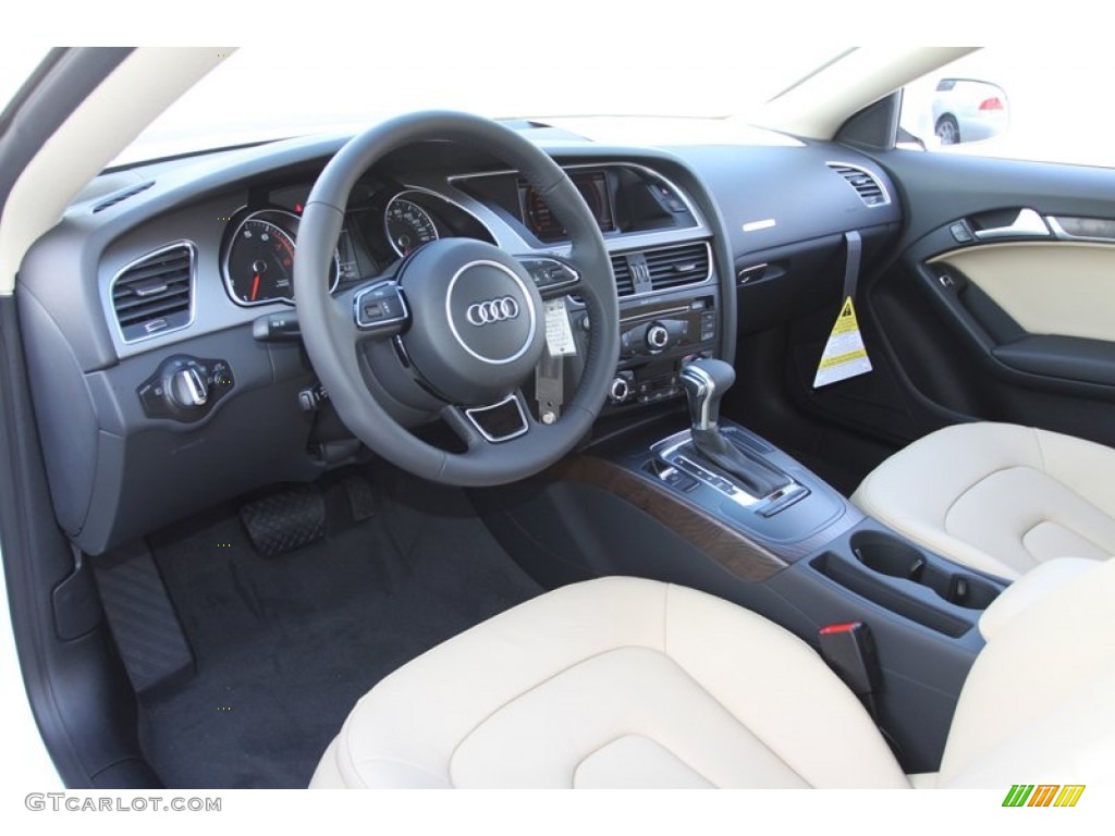 Velvet Beige Interior 2013 Audi A5 2.0T quattro Coupe Photo #76415276