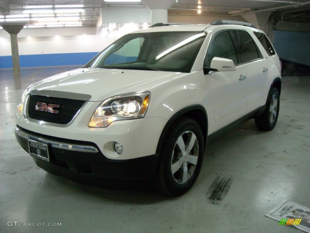 2011 Acadia SLT AWD - Summit White / Light Titanium photo #1