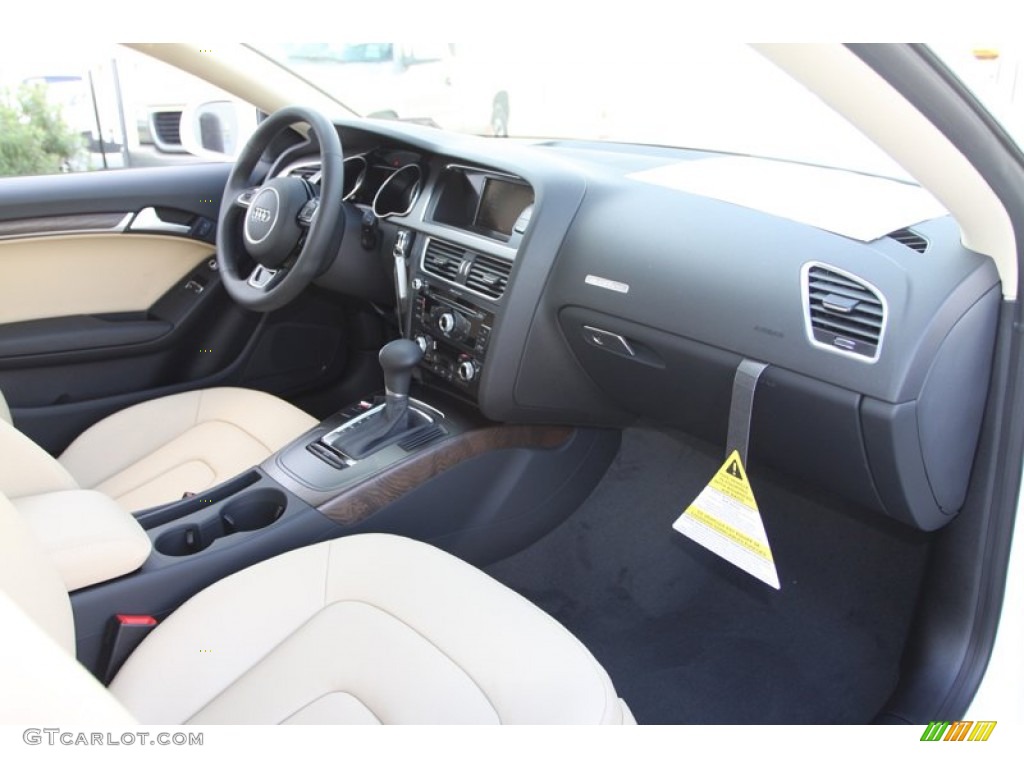 Velvet Beige Interior 2013 Audi A5 2.0T quattro Coupe Photo #76415403