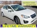 2012 Satin White Pearl Subaru Impreza 2.0i Premium 4 Door  photo #1