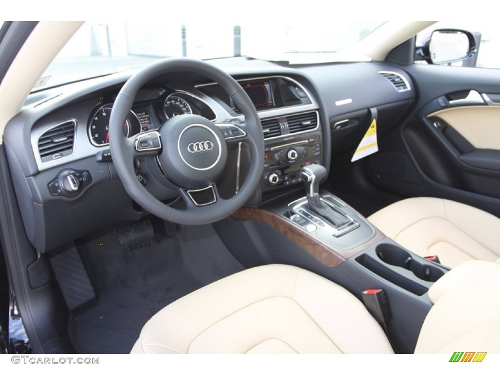 Velvet Beige Interior 2013 Audi A5 2.0T quattro Coupe Photo #76416183