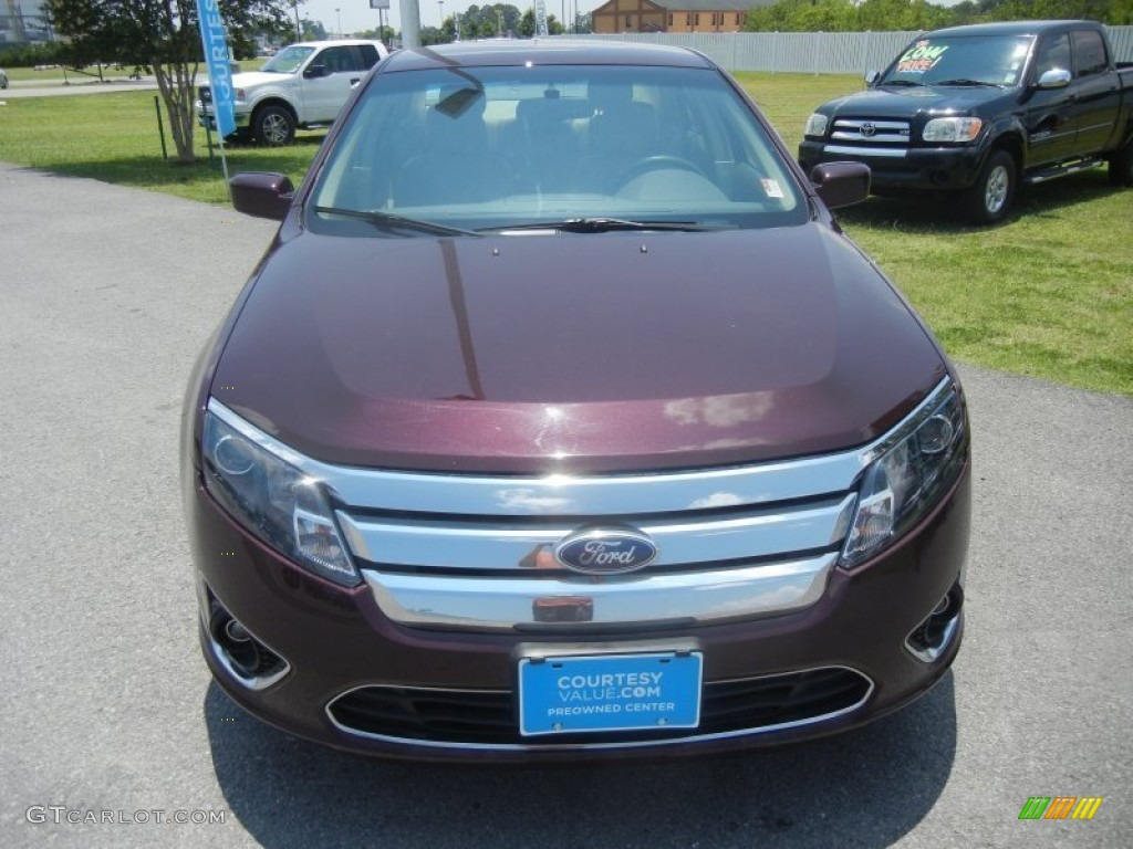 2011 Fusion SEL V6 - Bordeaux Reserve Metallic / Camel photo #2