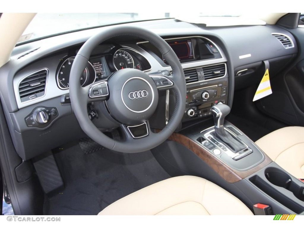Velvet Beige Interior 2013 Audi A5 2.0T quattro Coupe Photo #76416263