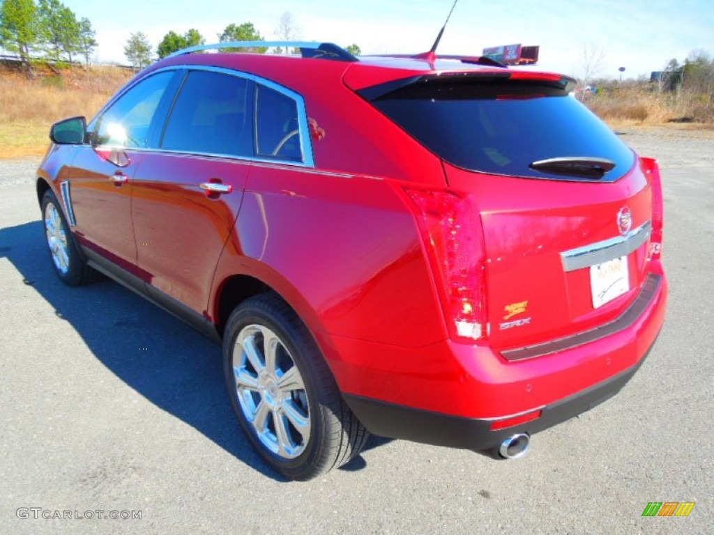 2013 SRX Performance FWD - Crystal Red Tintcoat / Shale/Brownstone photo #4