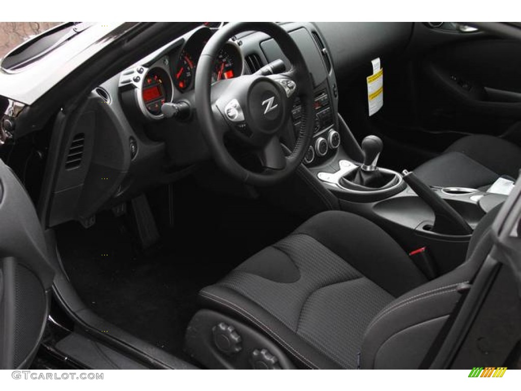 Black Interior 2013 Nissan 370Z Sport Coupe Photo #76417401