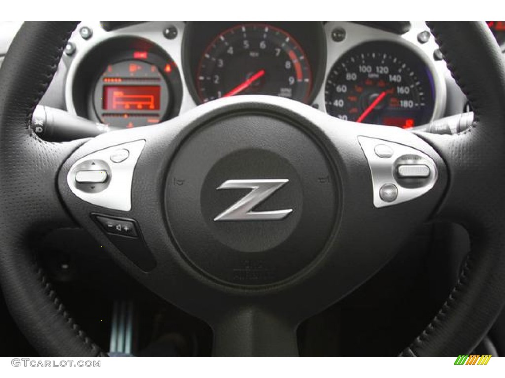 2013 Nissan 370Z Sport Coupe Black Steering Wheel Photo #76417467