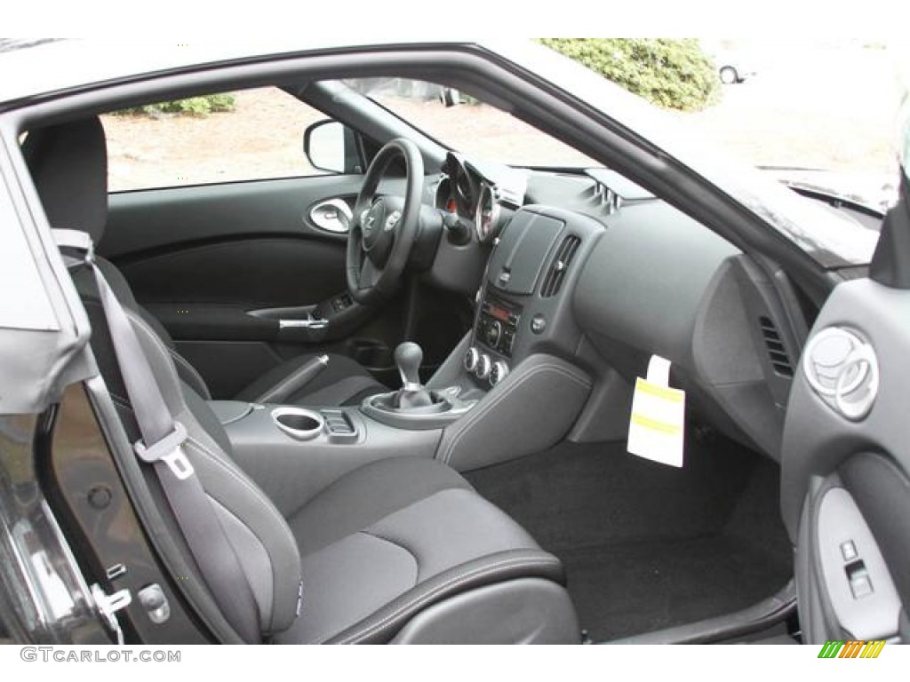 Black Interior 2013 Nissan 370Z Sport Coupe Photo #76417473