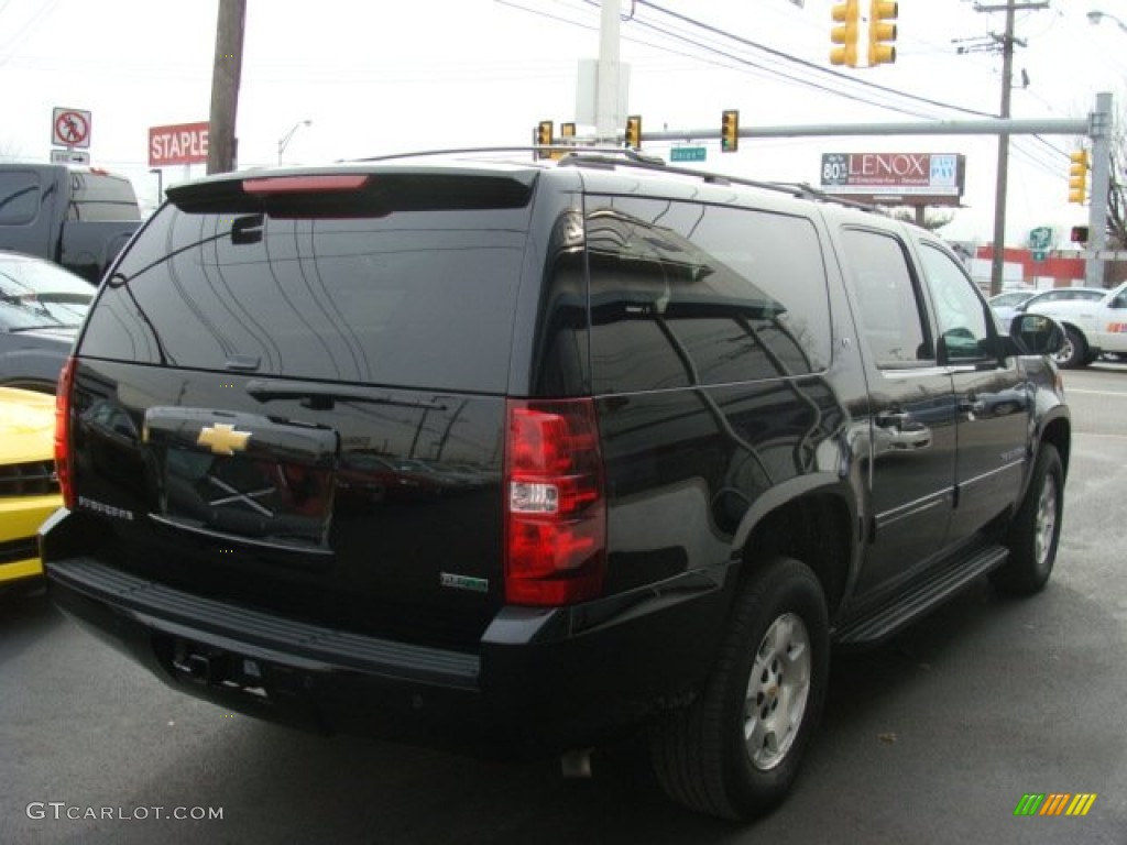 2012 Suburban LT 4x4 - Black / Ebony photo #4
