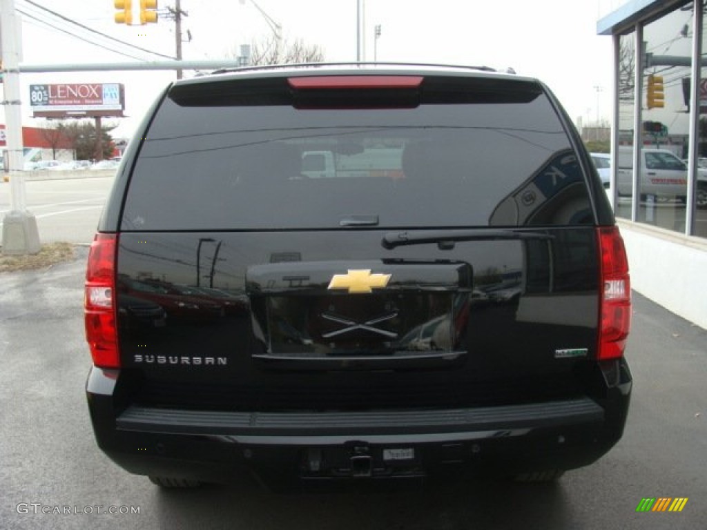 2012 Suburban LT 4x4 - Black / Ebony photo #5