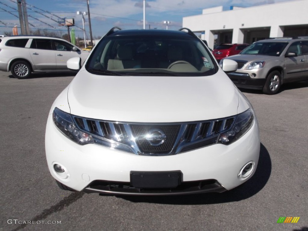 2009 Murano SL - Glacier Pearl / Beige photo #2