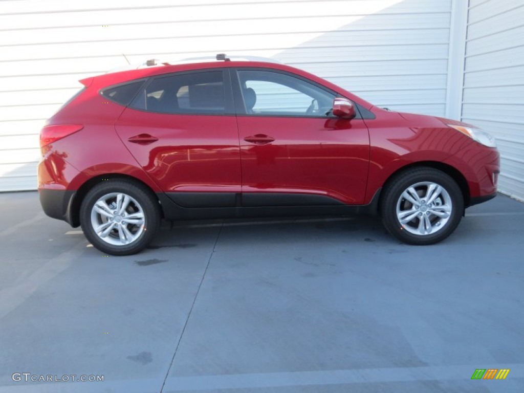 Garnet Red 2013 Hyundai Tucson Limited Exterior Photo #76420181