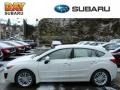 2013 Satin White Pearl Subaru Impreza 2.0i Premium 5 Door  photo #1
