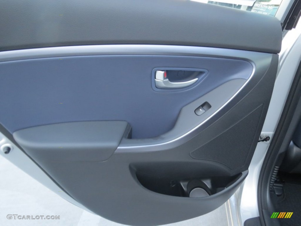 2013 Hyundai Elantra GT Blue Door Panel Photo #76421796