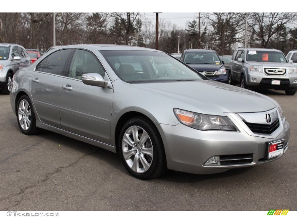 2009 RL 3.7 AWD Sedan - Platinum Frost Metallic / Taupe photo #3