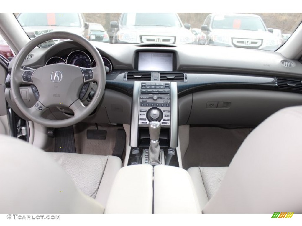 2009 Acura RL 3.7 AWD Sedan Taupe Dashboard Photo #76422322