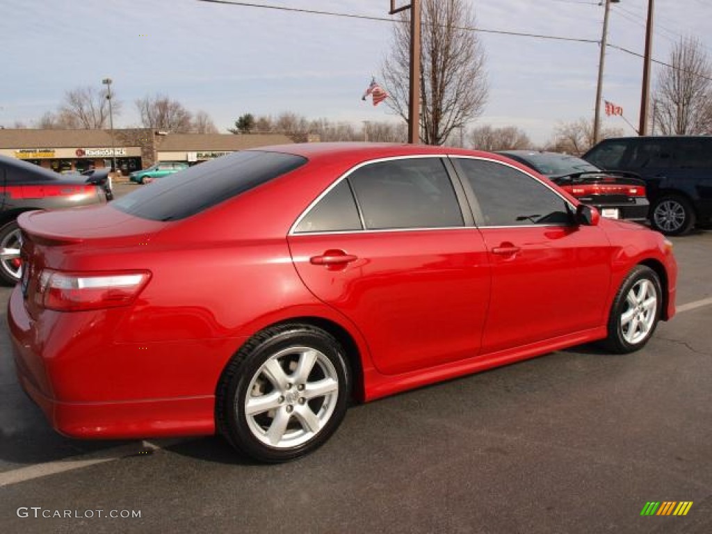 2009 Camry SE - Barcelona Red Metallic / Ash photo #3
