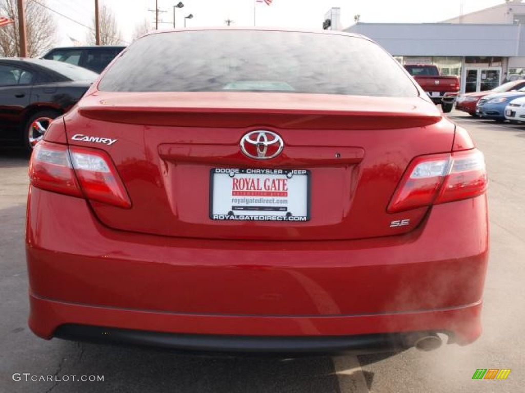2009 Camry SE - Barcelona Red Metallic / Ash photo #6