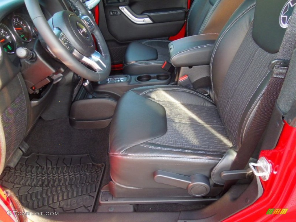 Freedom Edition Black/Silver Interior 2013 Jeep Wrangler Oscar Mike Freedom Edition 4x4 Photo #76422825