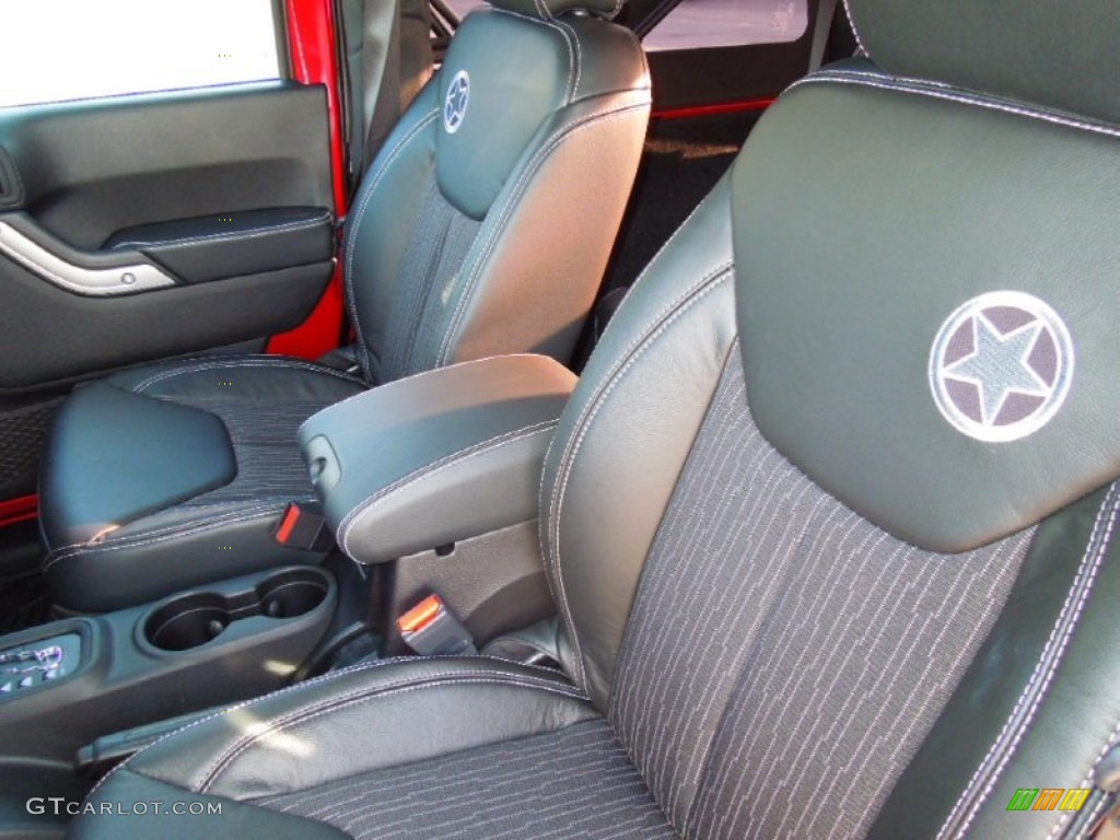 2013 Jeep Wrangler Oscar Mike Freedom Edition 4x4 Front Seat Photo #76422843