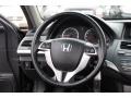 Black 2009 Honda Accord EX-L V6 Coupe Steering Wheel