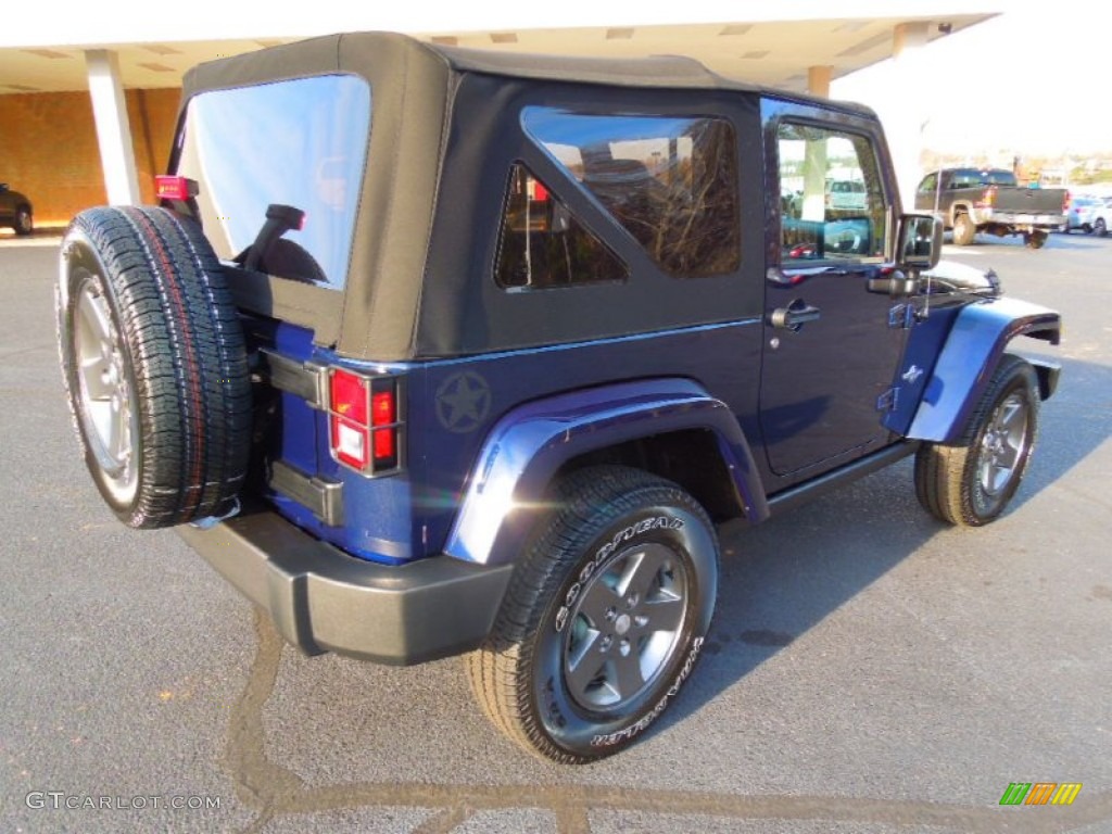 2013 Wrangler Oscar Mike Freedom Edition 4x4 - True Blue Pearl / Freedom Edition Black/Silver photo #5