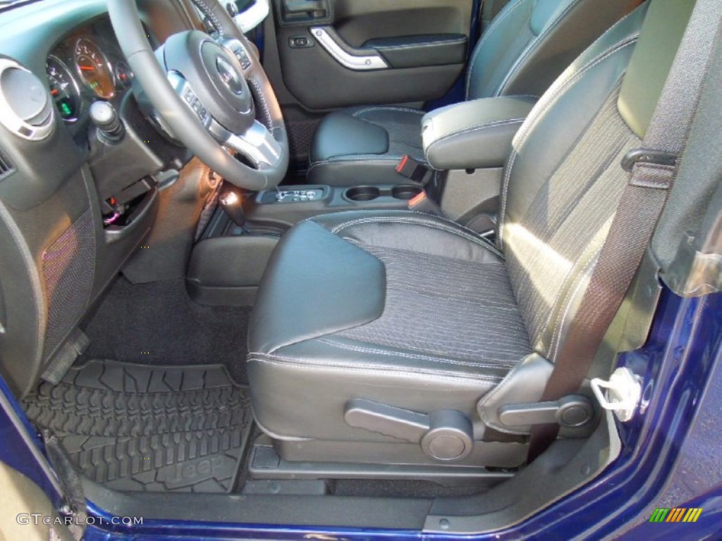 2013 Wrangler Oscar Mike Freedom Edition 4x4 - True Blue Pearl / Freedom Edition Black/Silver photo #9