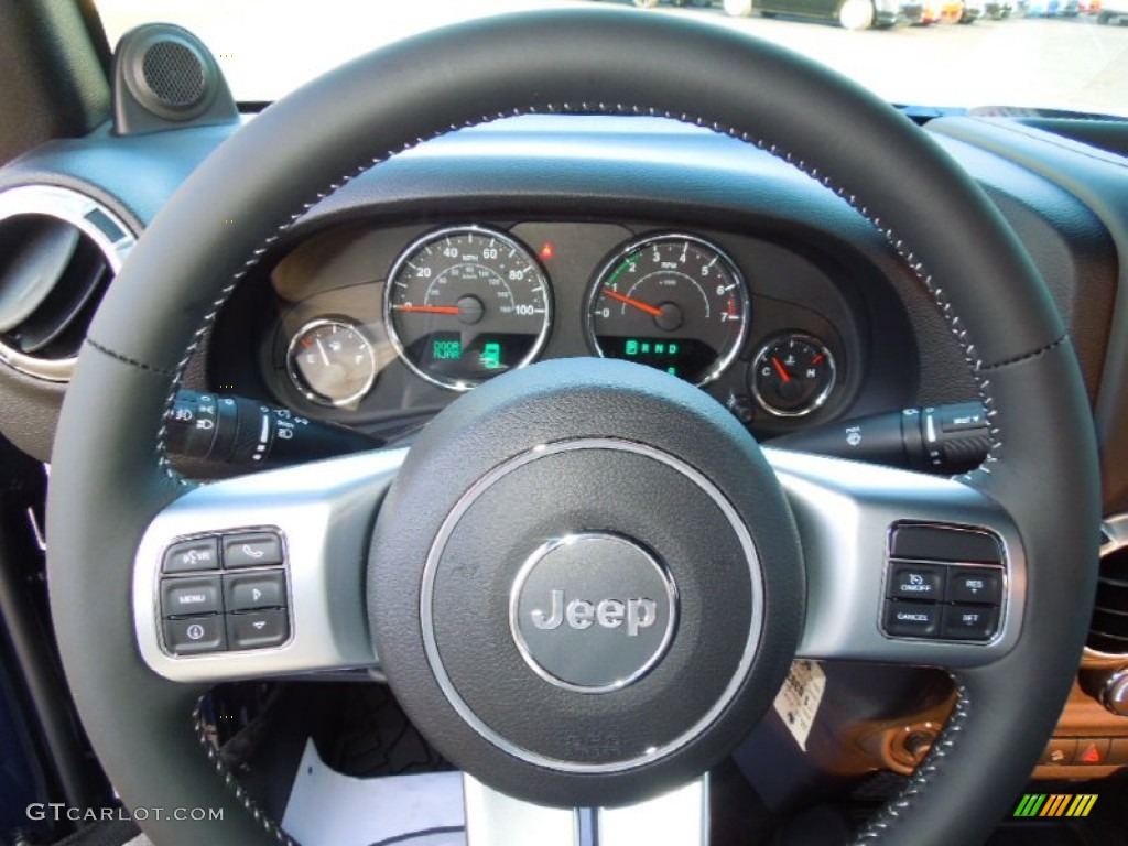 2013 Wrangler Oscar Mike Freedom Edition 4x4 - True Blue Pearl / Freedom Edition Black/Silver photo #15
