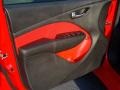 2013 Dodge Dart Black/Ruby Red Interior Door Panel Photo